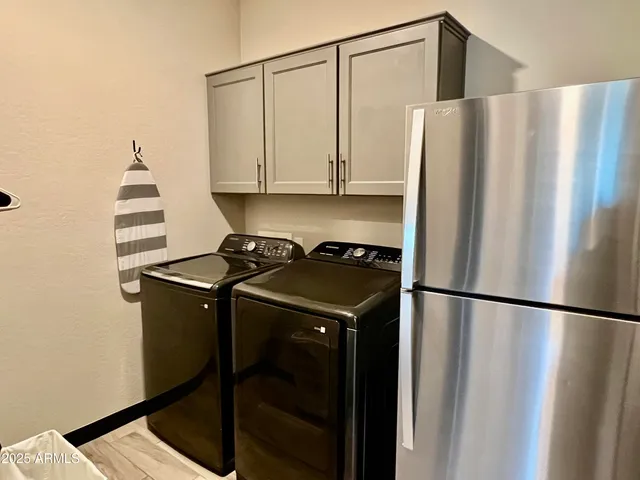 a view of a backyard of a house