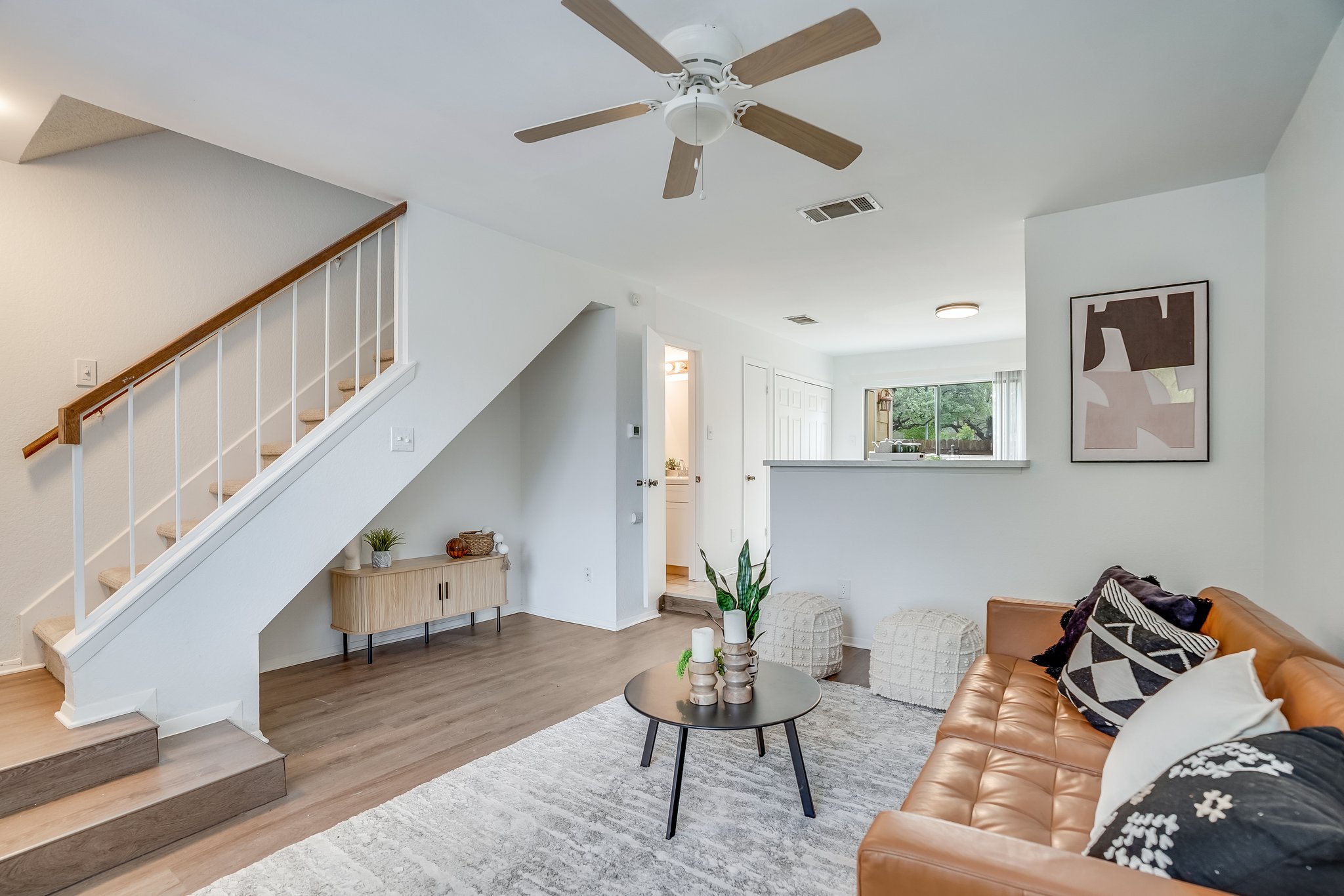 Undisclosed Address Austin, TX 78758 - Photo 2 of 19 a living room with furniture and wooden floor