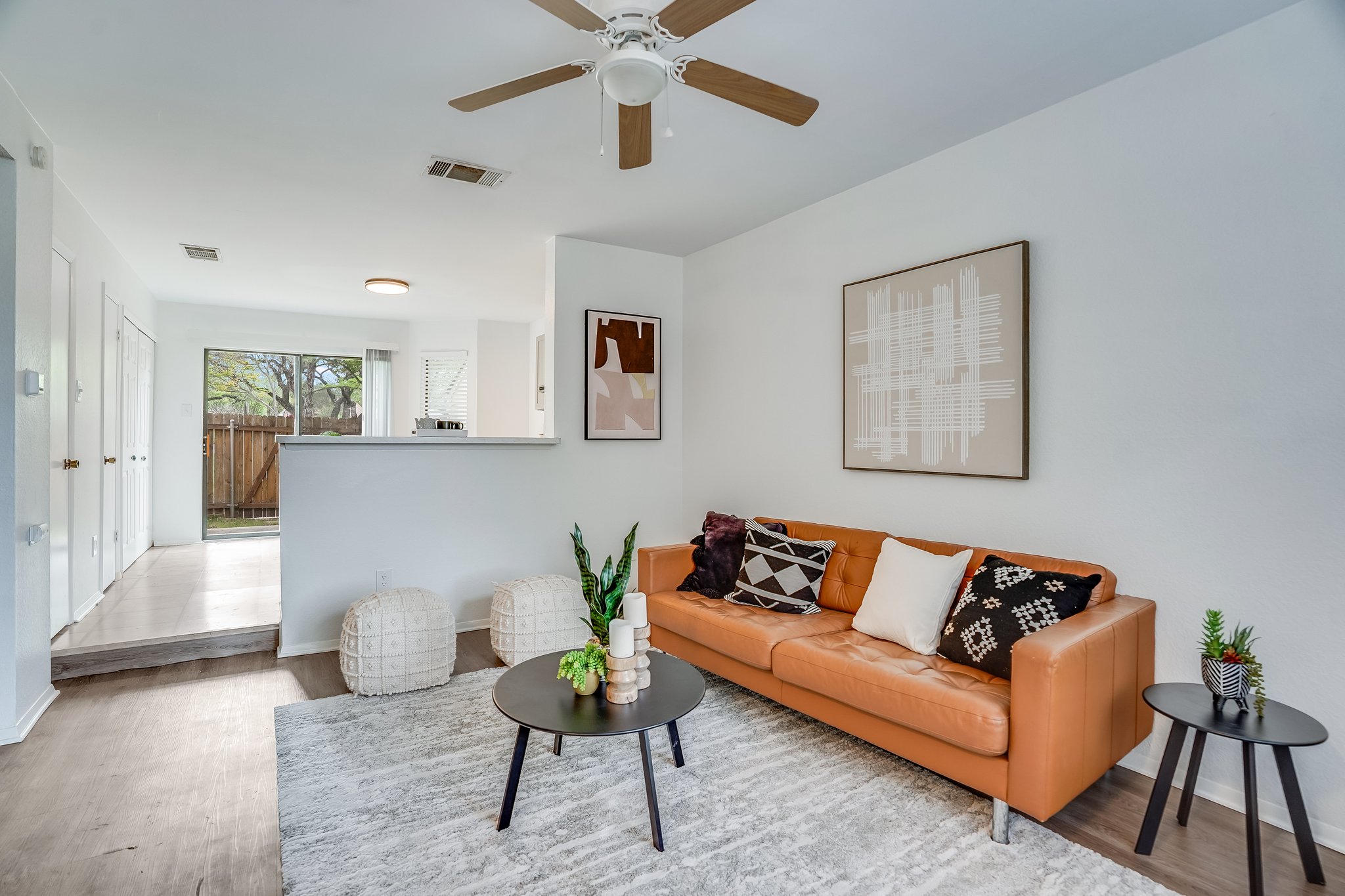 Undisclosed Address Austin, TX 78758 - Photo 5 of 19 a living room with furniture and a wooden floor