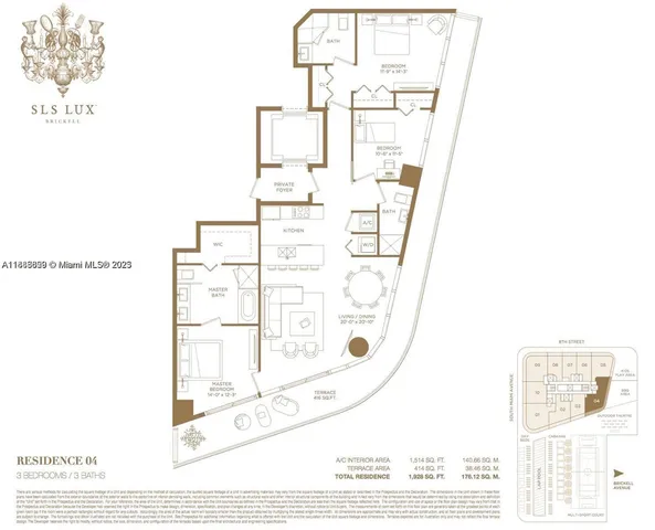 $1,125,000 | 801 South Miami Avenue, Unit 3304, Miami, FL 33131