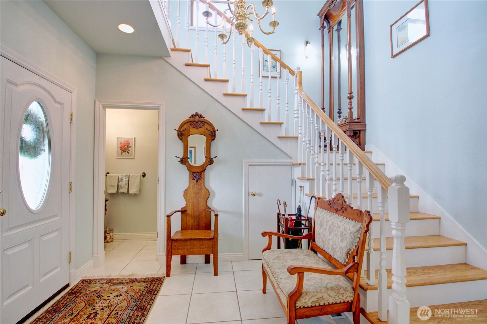 2950 Aldergrove Road Ferndale, WA 98248 - Photo 3 of 39 a view of entryway and hall with wooden floor