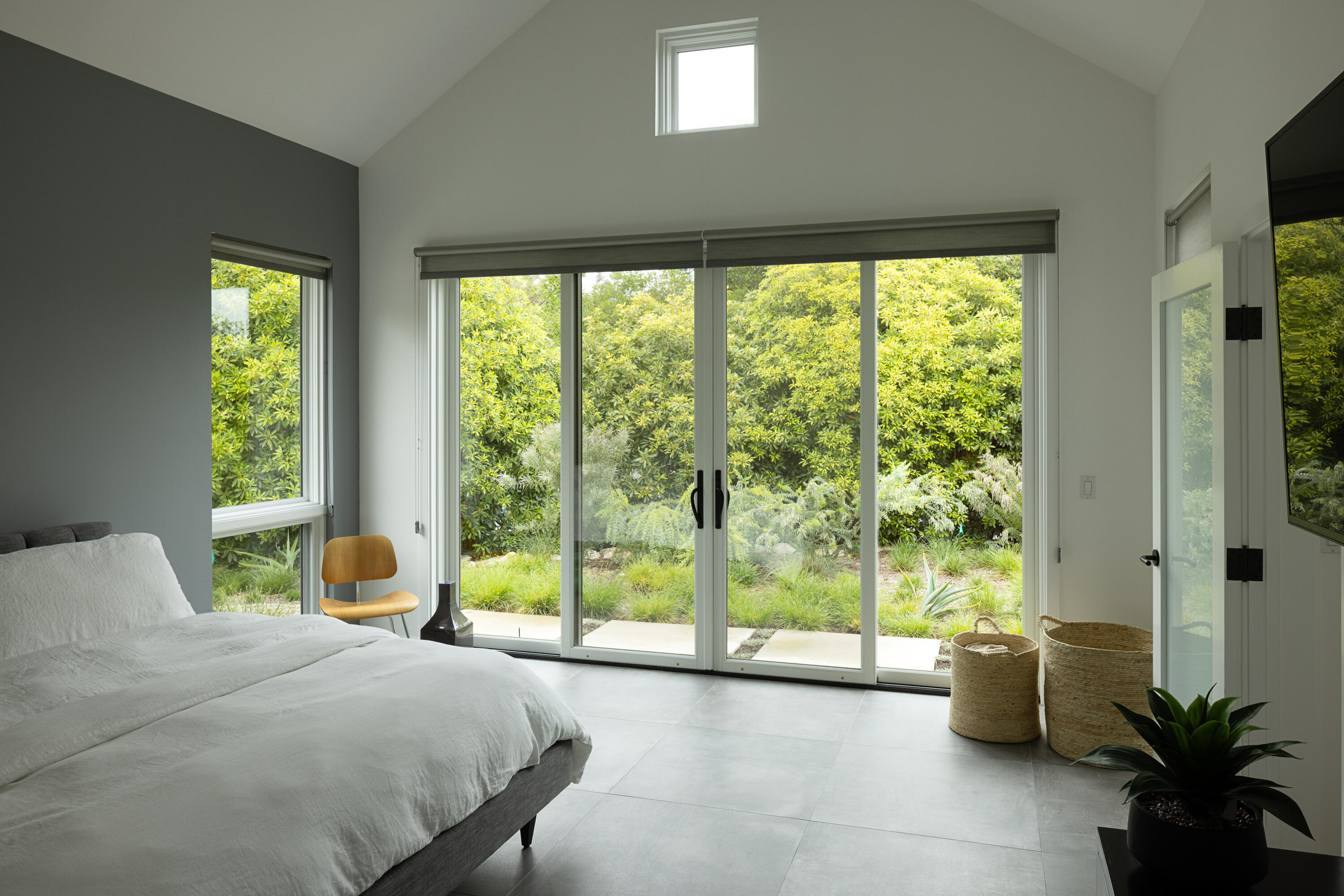 3155 Eucalyptus Hill Road Montecito, CA 93108 - Photo 14 of 30 a bedroom with a large bed and a large window