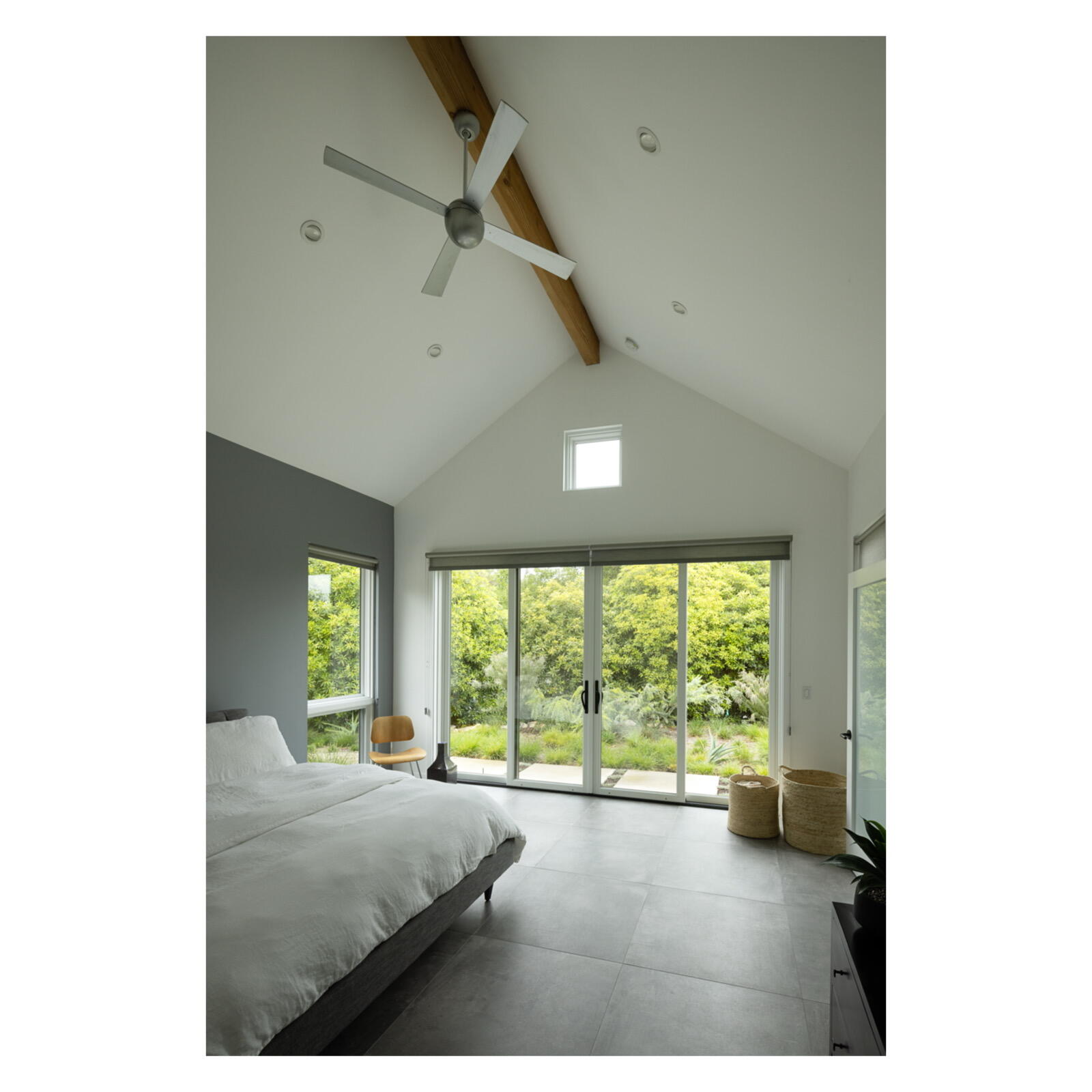 3155 Eucalyptus Hill Road Montecito, CA 93108 - Photo 15 of 30 a bedroom with a bed and a large window