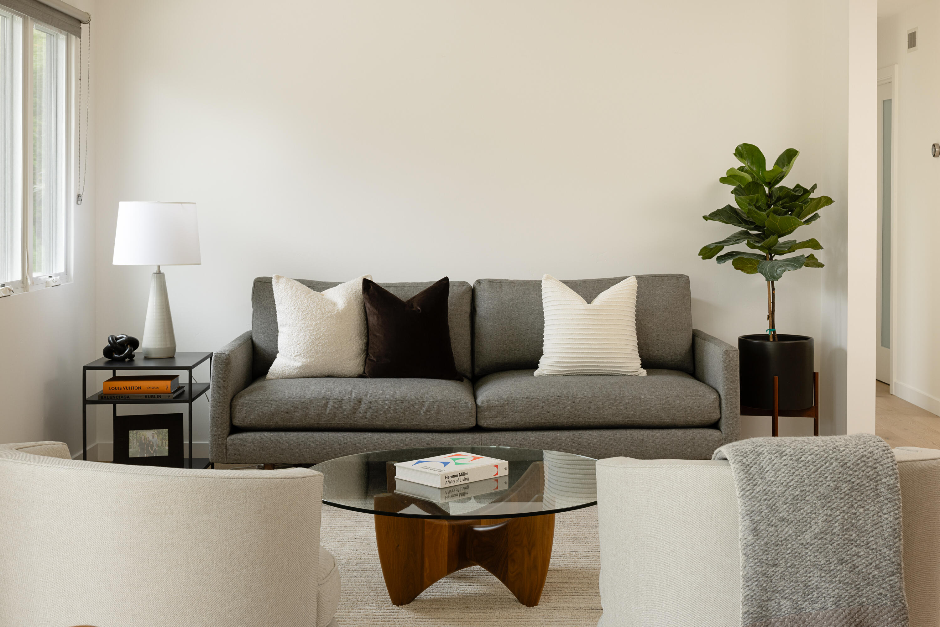 3155 Eucalyptus Hill Road Montecito, CA 93108 - Photo 10 of 30 a living room with furniture and a lamp