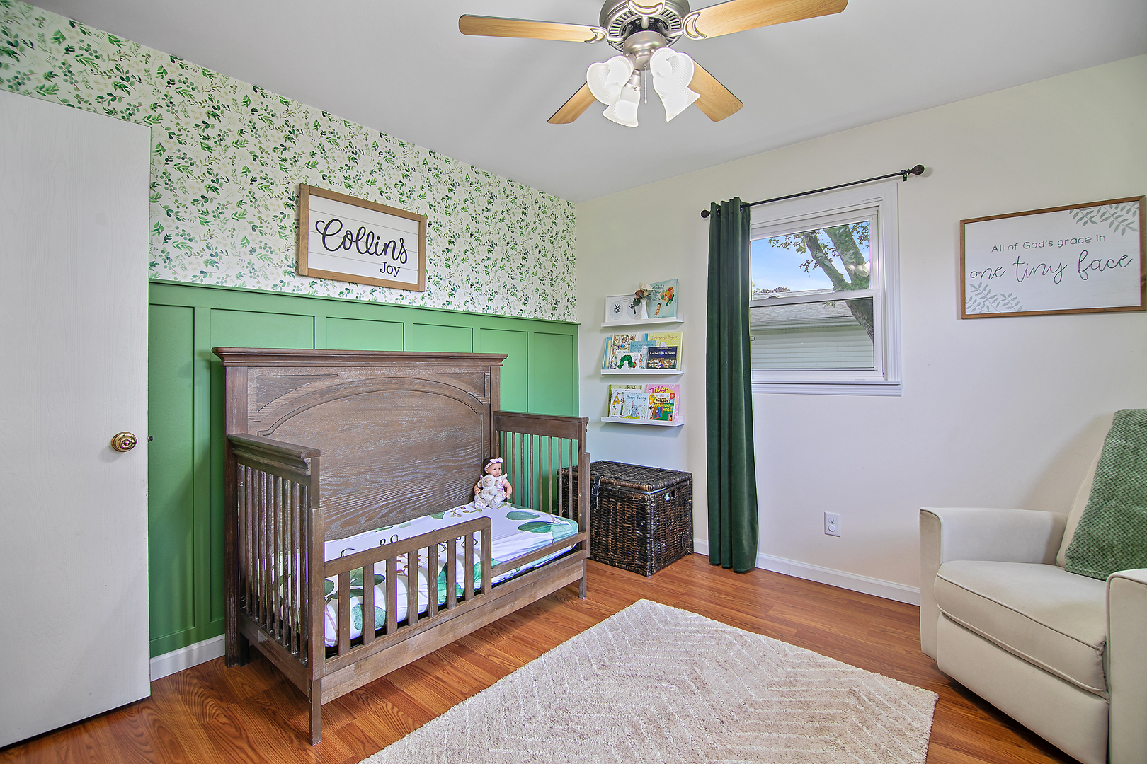 3494 El Paso Drive Kankakee, IL 60901 - Photo 14 of 20 a bedroom with furniture and a baby crib