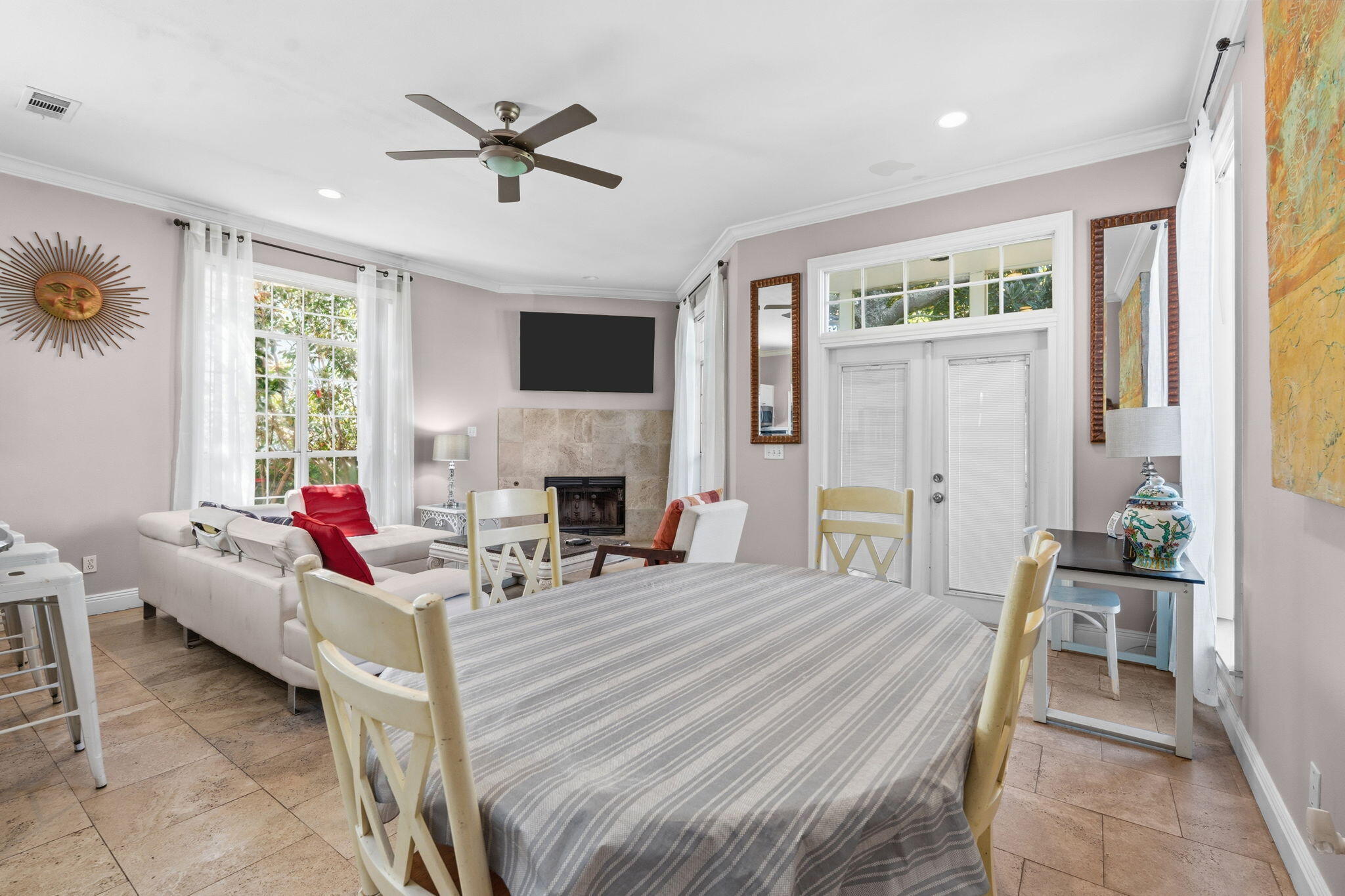 65 Vantage Point Miramar Beach, FL 32550 - Photo 16 of 63 a bedroom with furniture and a fireplace