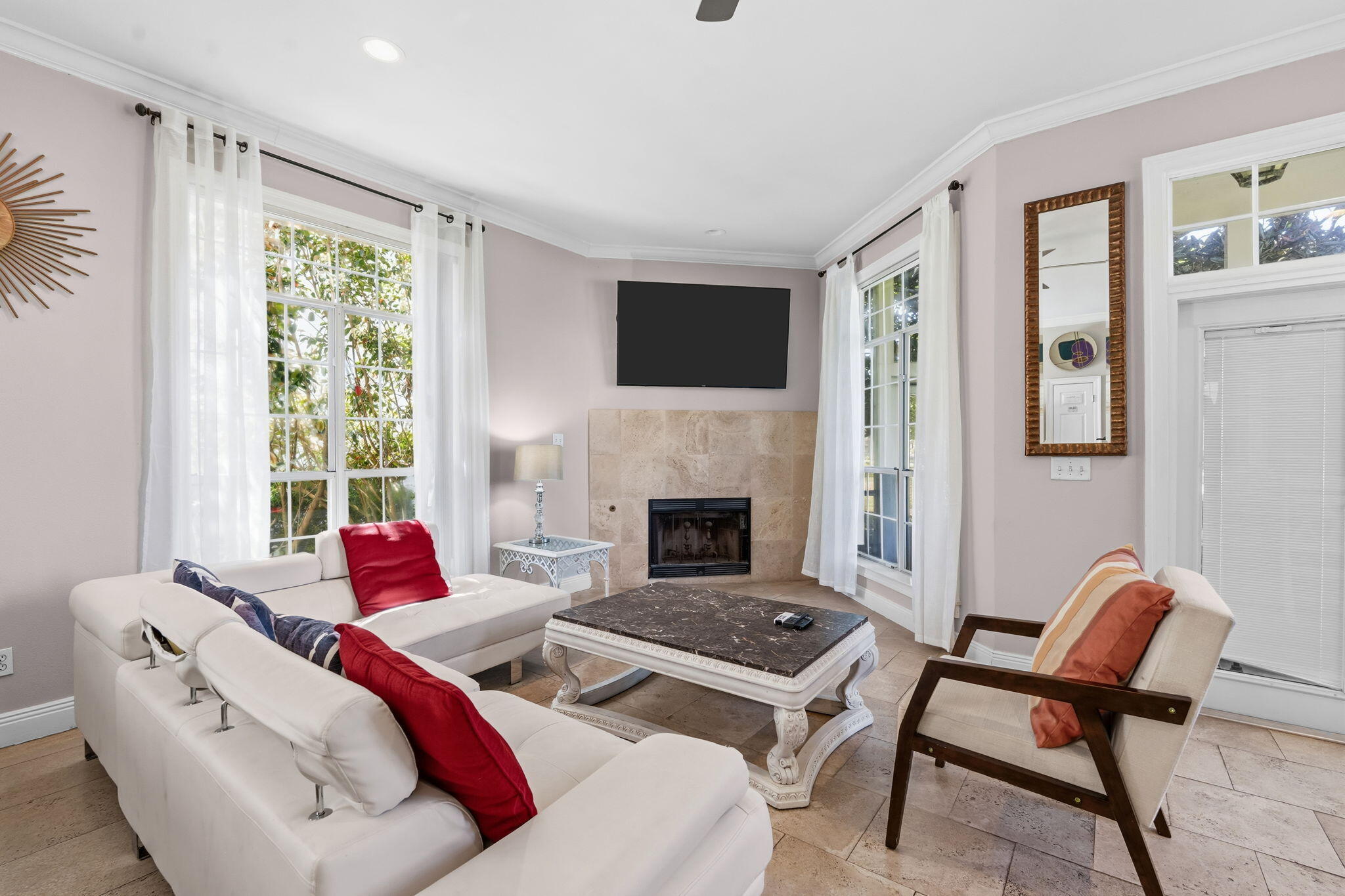 65 Vantage Point Miramar Beach, FL 32550 - Photo 18 of 63 a living room with furniture and a fireplace