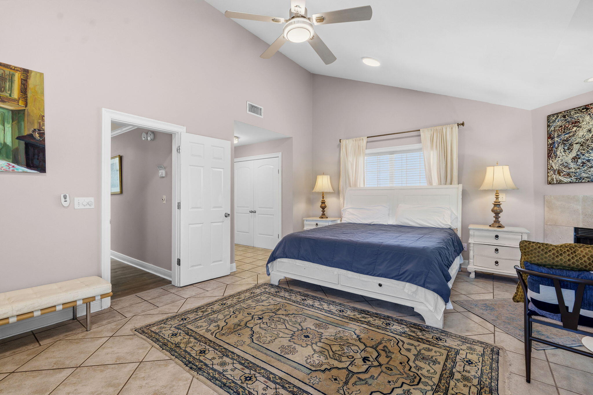 65 Vantage Point Miramar Beach, FL 32550 - Photo 31 of 63 a bedroom with a bed and a chandelier