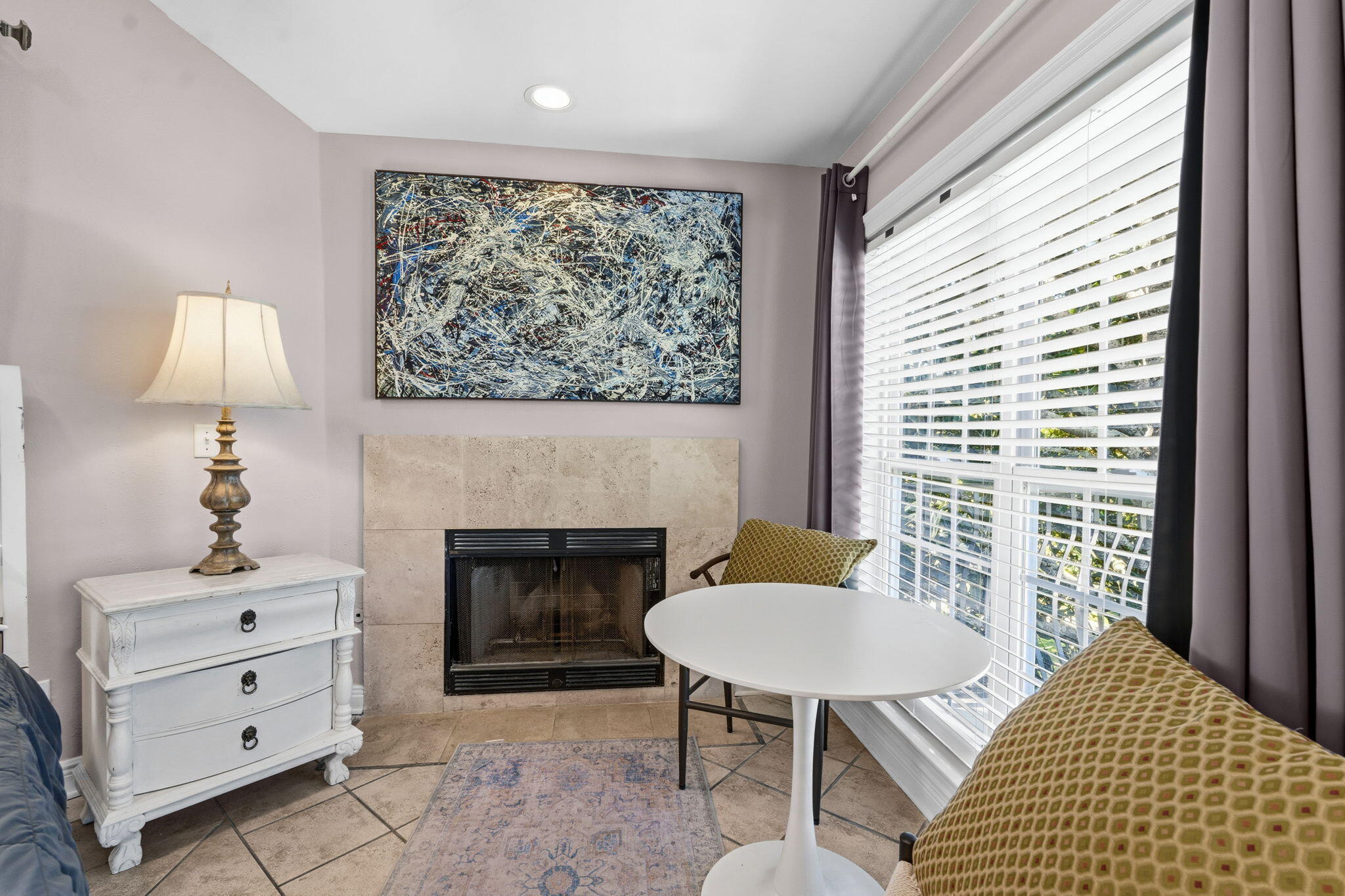 65 Vantage Point Miramar Beach, FL 32550 - Photo 35 of 63 a living room with furniture a fireplace and a table