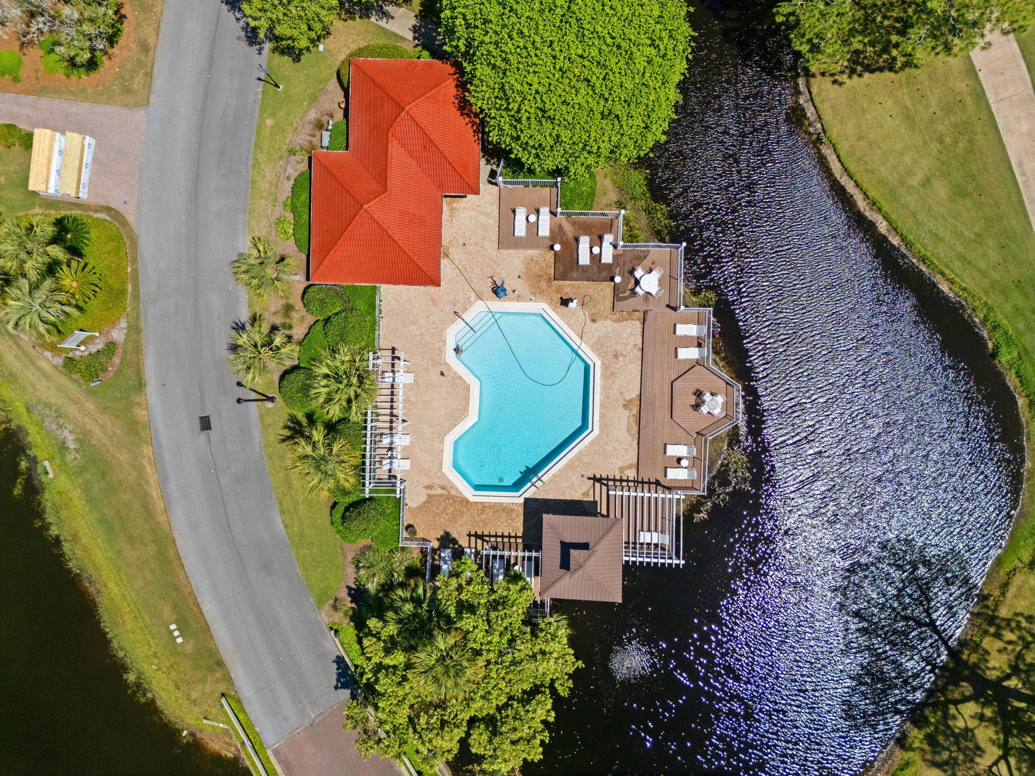 65 Vantage Point Miramar Beach, FL 32550 - Photo 62 of 63 an aerial view of a house with a swimming pool