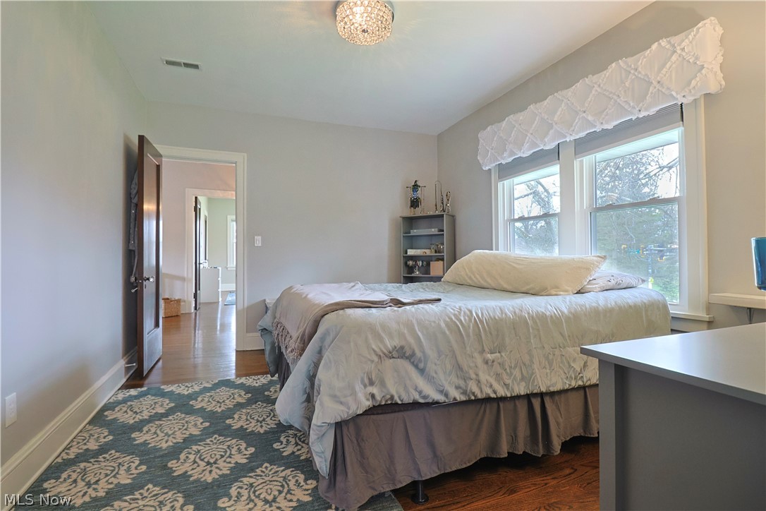 4376 Dover Center Road North Olmsted, OH 44070 - Photo 23 of 34 Bedroom featuring dark hardwood / wood-style floors