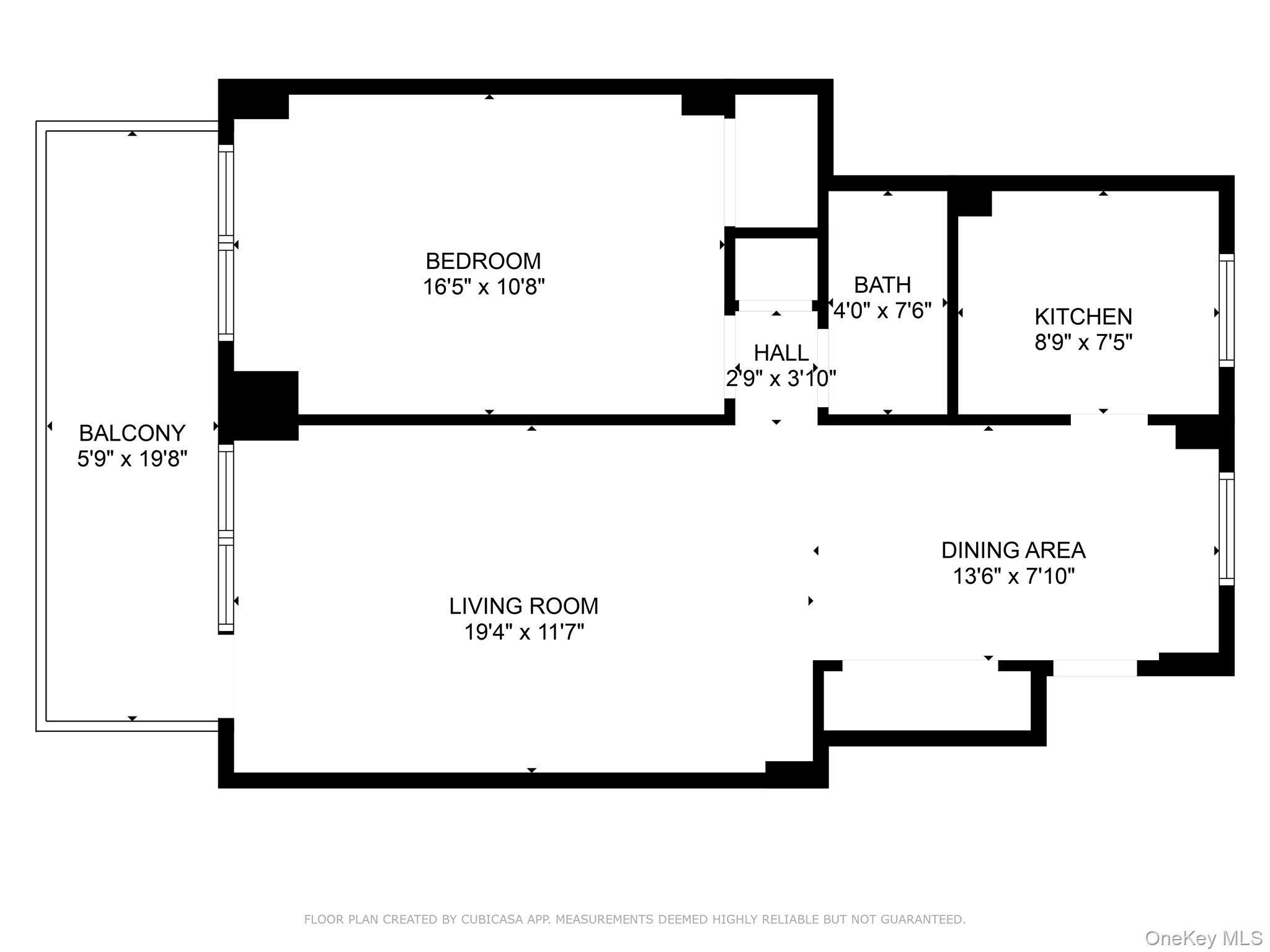 61-15 97th Street, Unit 8D Queens, NY 11374 - Photo 13 of 13 View of home floor plan