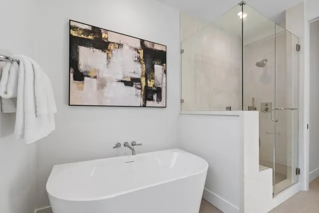 an aerial view of multiple house