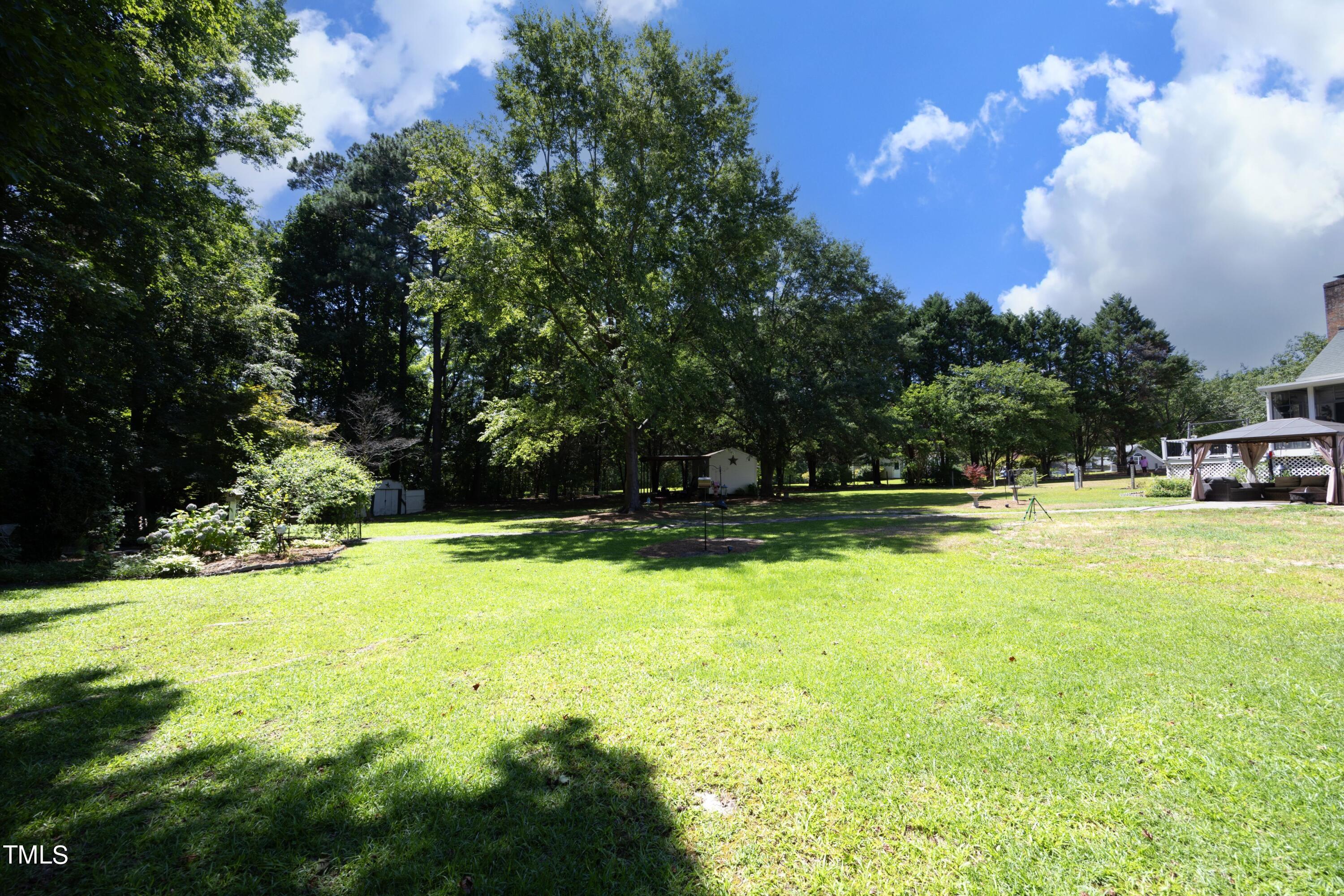 243 Bradley Drive Benson, NC 27504 - Photo 43 of 43 a view of swimming pool with lawn chairs and large trees