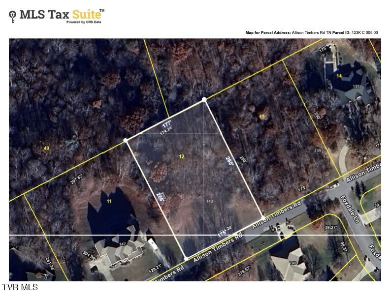 Tbd Allison Timbers Road, Unit 12 Piney Flats, TN 37686 - Photo 4 of 10 CRS Data - Property Map for Allison Timb