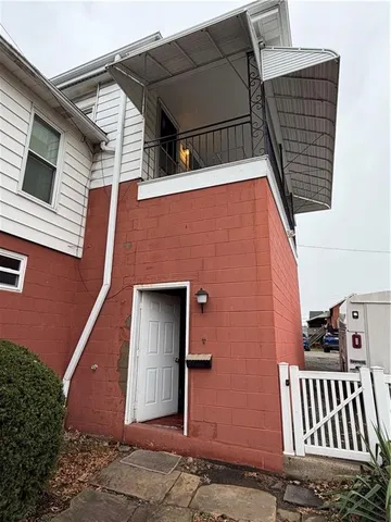 a front view of a house with entryway