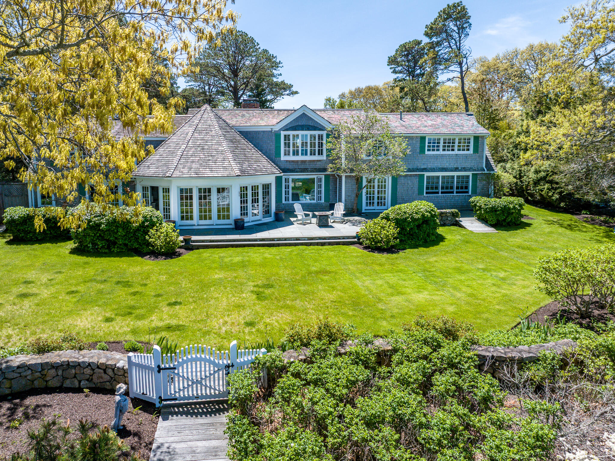 46 Great Bay Road Osterville, MA 02655 - Photo 45 of 54 a view of a house with garden and front view of a house