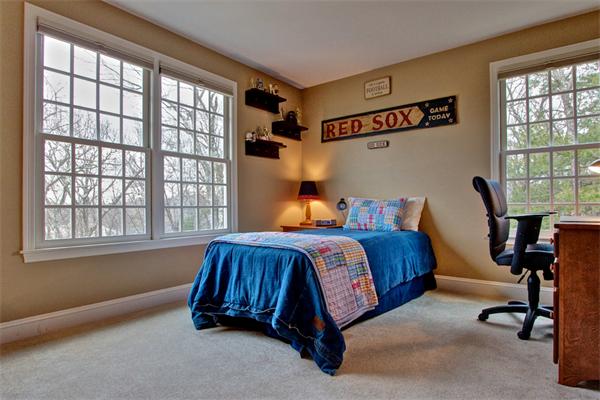 6 Chadwick Way Hopkinton, MA 01748 - Photo 21 of 30 a bedroom with a bed a table and windows