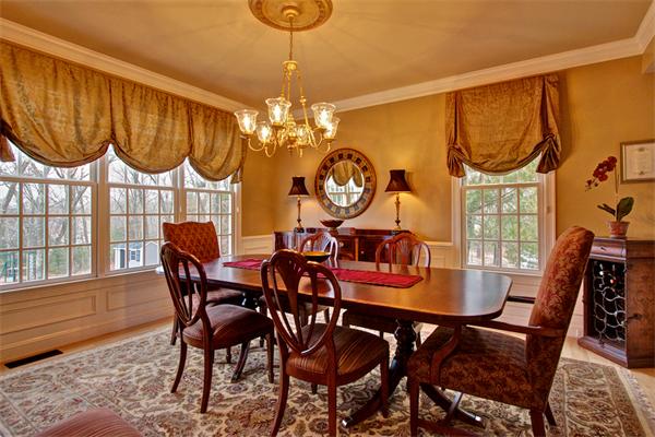 6 Chadwick Way Hopkinton, MA 01748 - Photo 10 of 30 a view of a dining room with furniture window and outside view