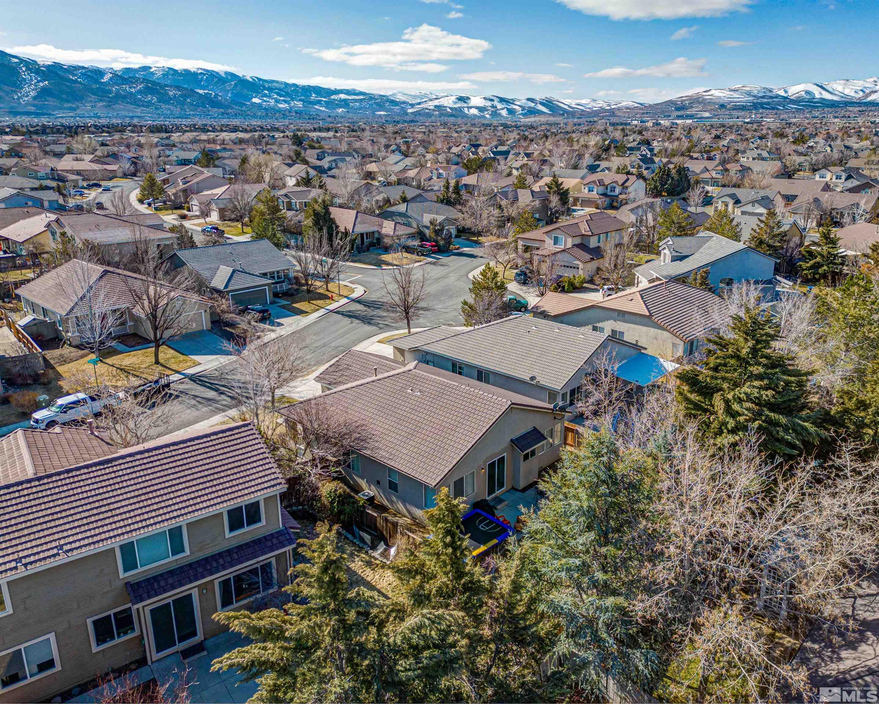1651 Box Canyon Drive Reno, NV 89521 - Photo 30 of 40 an aerial view of a houses with a city view