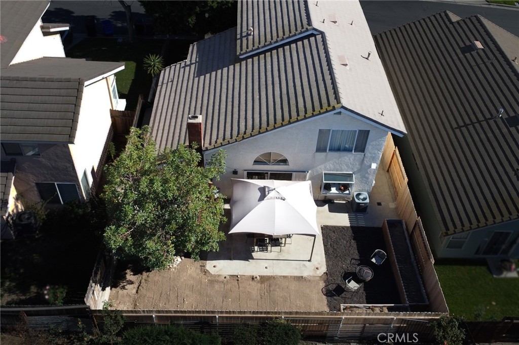 6870 Saddleback Place Rancho Cucamonga, CA 91701 - Photo 25 of 33 an aerial view of a house with balcony and outdoor space