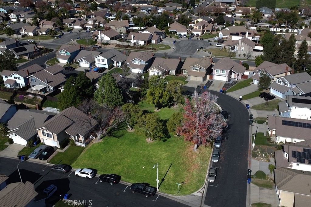 6870 Saddleback Place Rancho Cucamonga, CA 91701 - Photo 31 of 33 an aerial view of a residential houses with outdoor space and street view