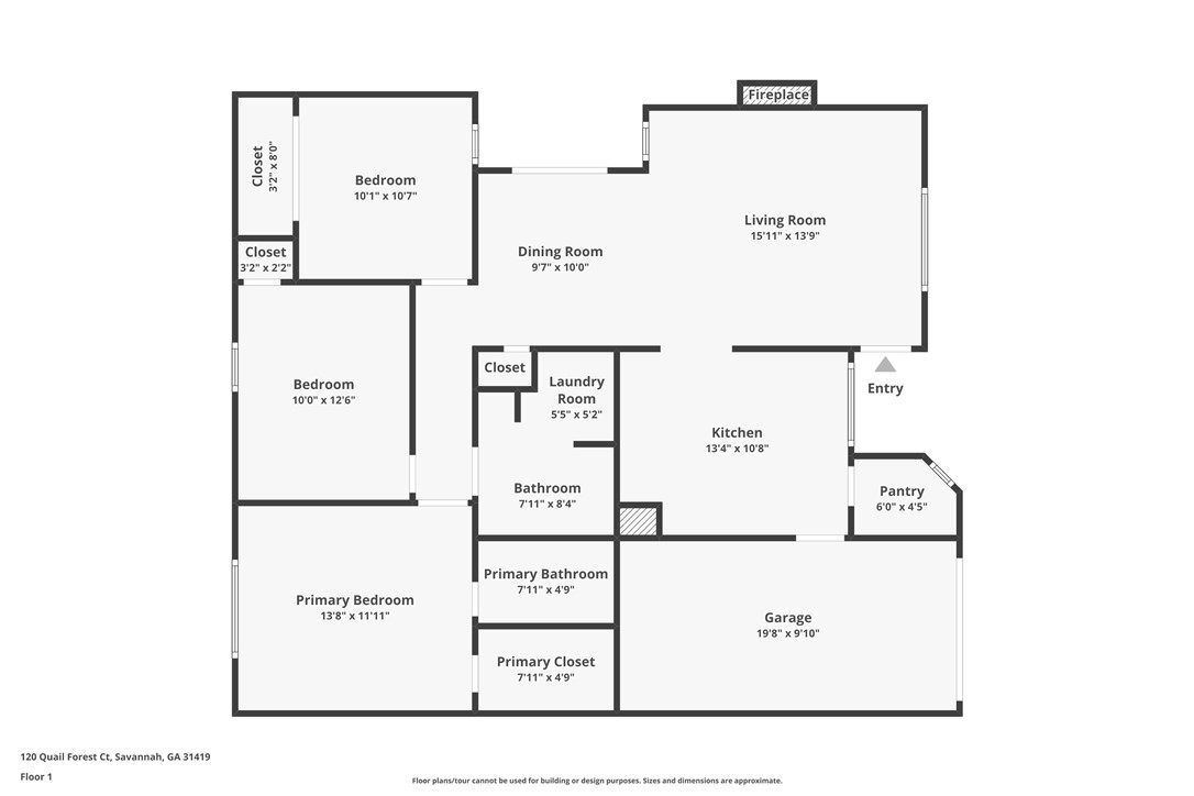 120 Quail Forest Court Savannah, GA 31419 - Photo 25 of 25 Floor Plan