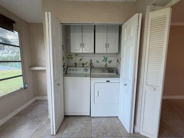 a room with storage and utility