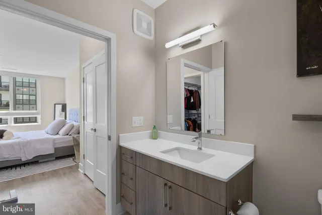 a view of a walk in closet