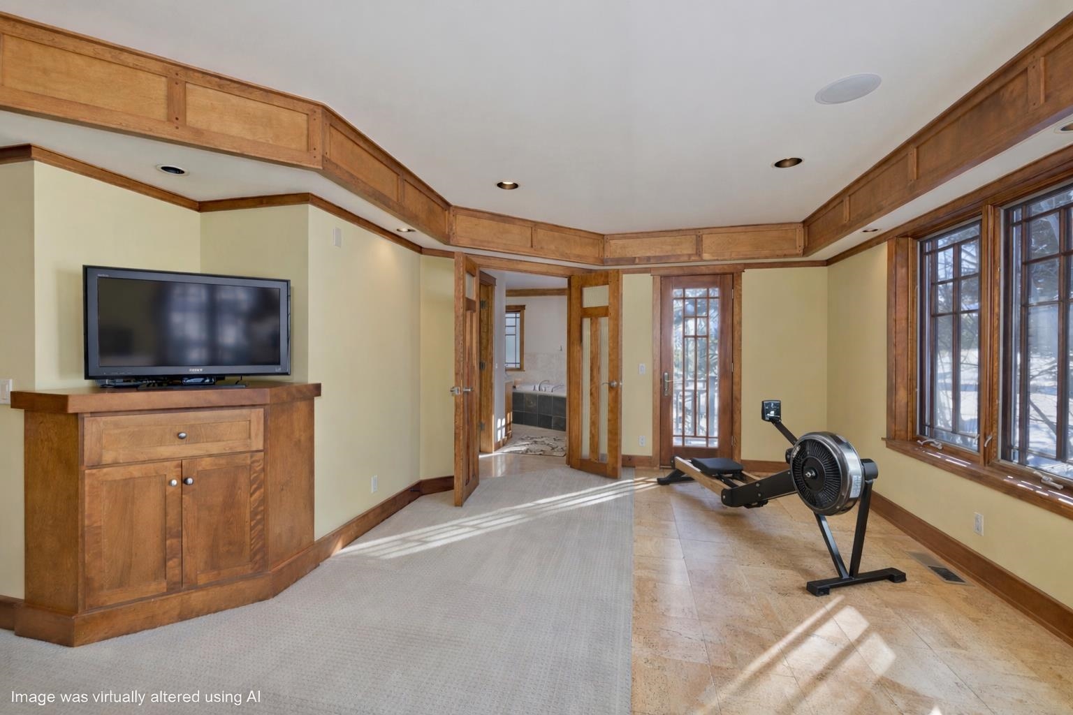 56 Wagon Road Mammoth Lakes, CA 93546 - Photo 23 of 48 a view of a livingroom with furniture and a flat screen tv