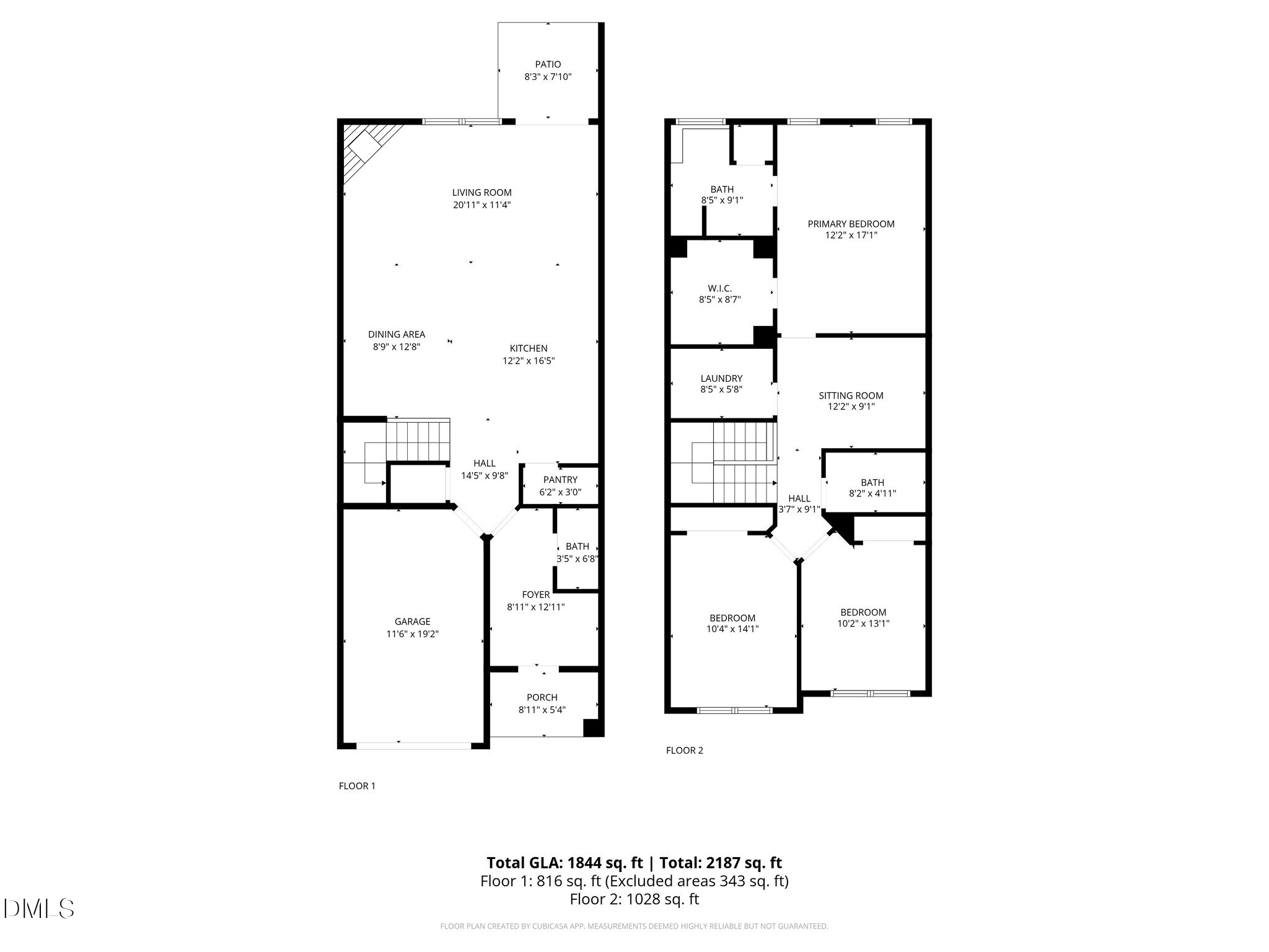 1031 Culloden Circle Durham, NC 27713 - Photo 50 of 50 a picture of floor plan