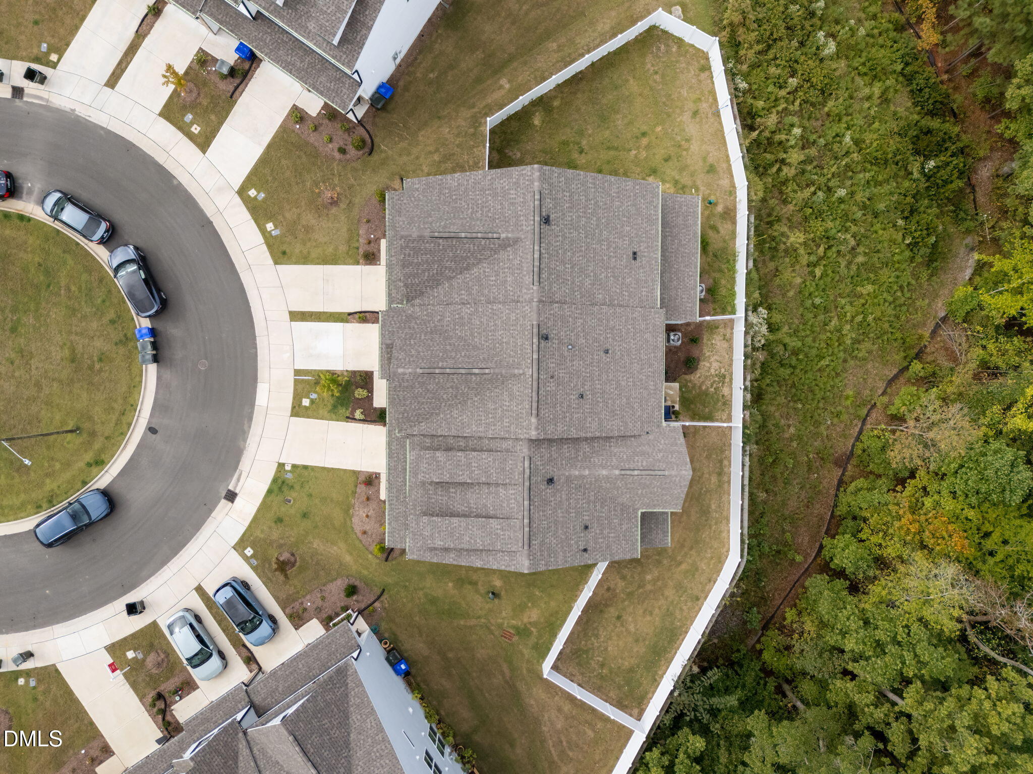 1031 Culloden Circle Durham, NC 27713 - Photo 46 of 50 an aerial view of a house with swimming pool