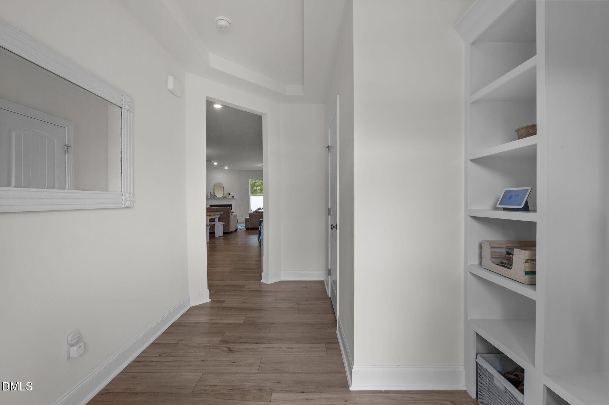 1031 Culloden Circle Durham, NC 27713 - Photo 7 of 50 a view of a hallway with wooden floor and closet