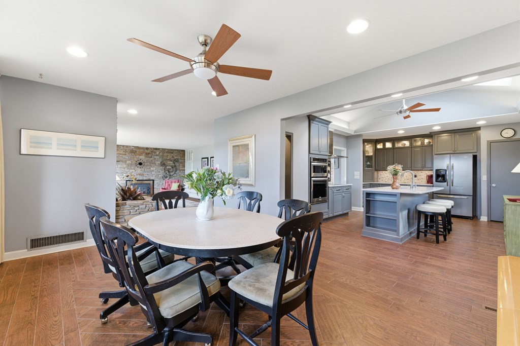 6203 Airport Road Andrews, NC 28901 - Photo 7 of 50 a view of a dining room with furniture and wooden floor