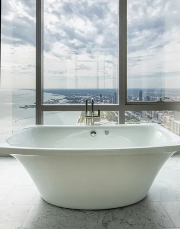 a view of sky from a window