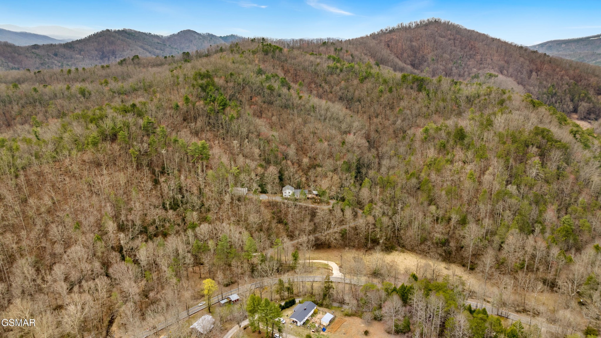 4062 Wilhite Road Sevierville, TN 37876 - Photo 46 of 50 a view of a forest with mountains in the background