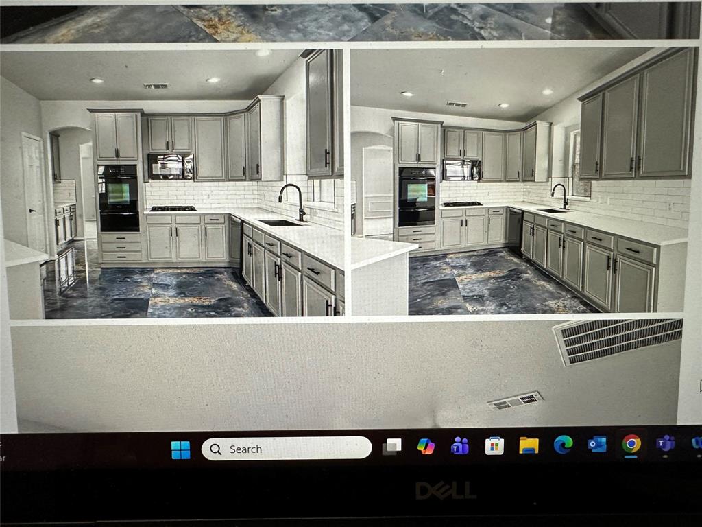 1441 Dimmit Drive Carrollton, TX 75010 - Photo 9 of 10 a living room with stainless steel appliances kitchen island granite countertop a refrigerator a stove a sink dishwasher and a oven with wooden cabinets