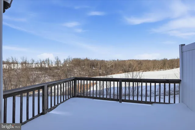 a balcony with outdoor space