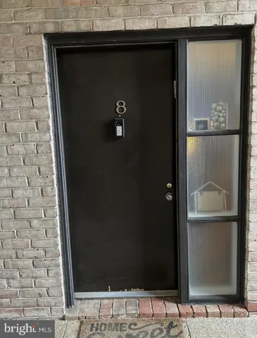 a view of a door