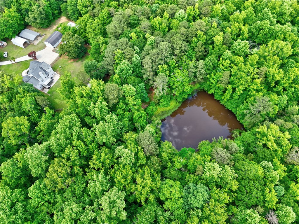 1016 Campbell Road Belton, SC 29627 - Photo 40 of 50 Discover a tranquil estate nestled amongst verdant trees, featuring a private pond and ample space.