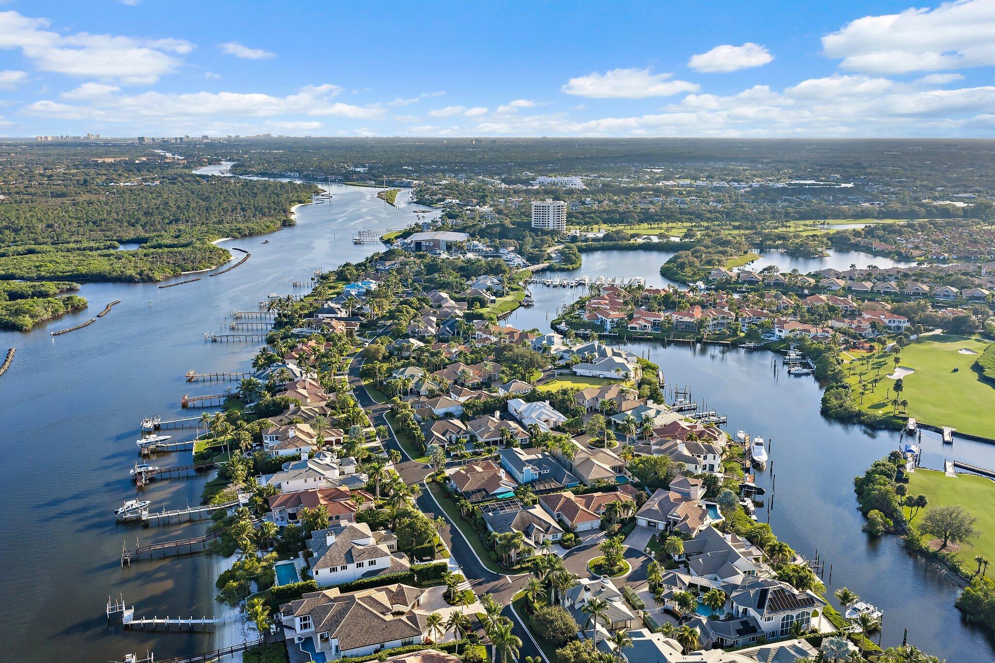 3230 West Channel Circle Jupiter, FL 33477 - Photo 52 of 67 an aerial view of a city