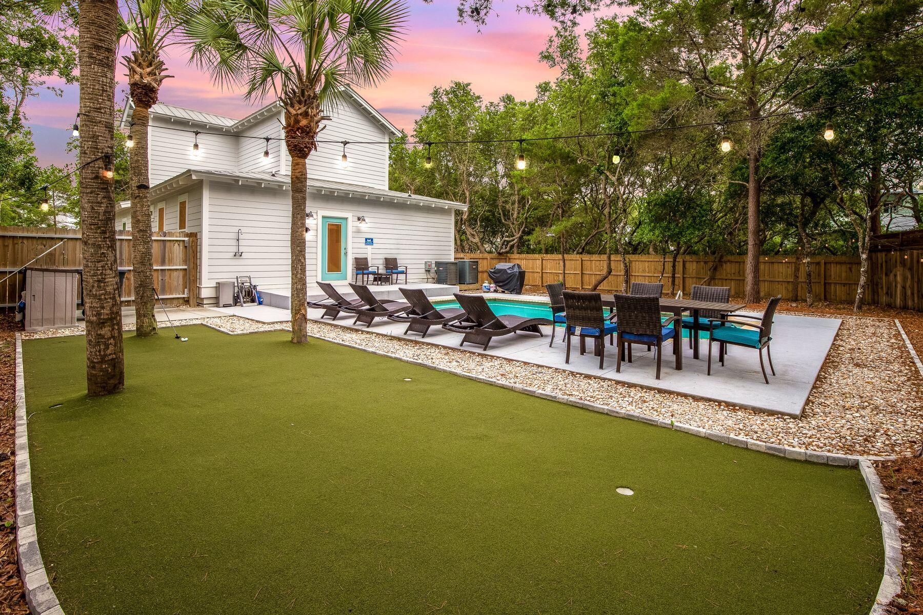 119 Clareon Drive Inlet Beach, FL 32461 - Photo 4 of 32 Backyard Putting Green