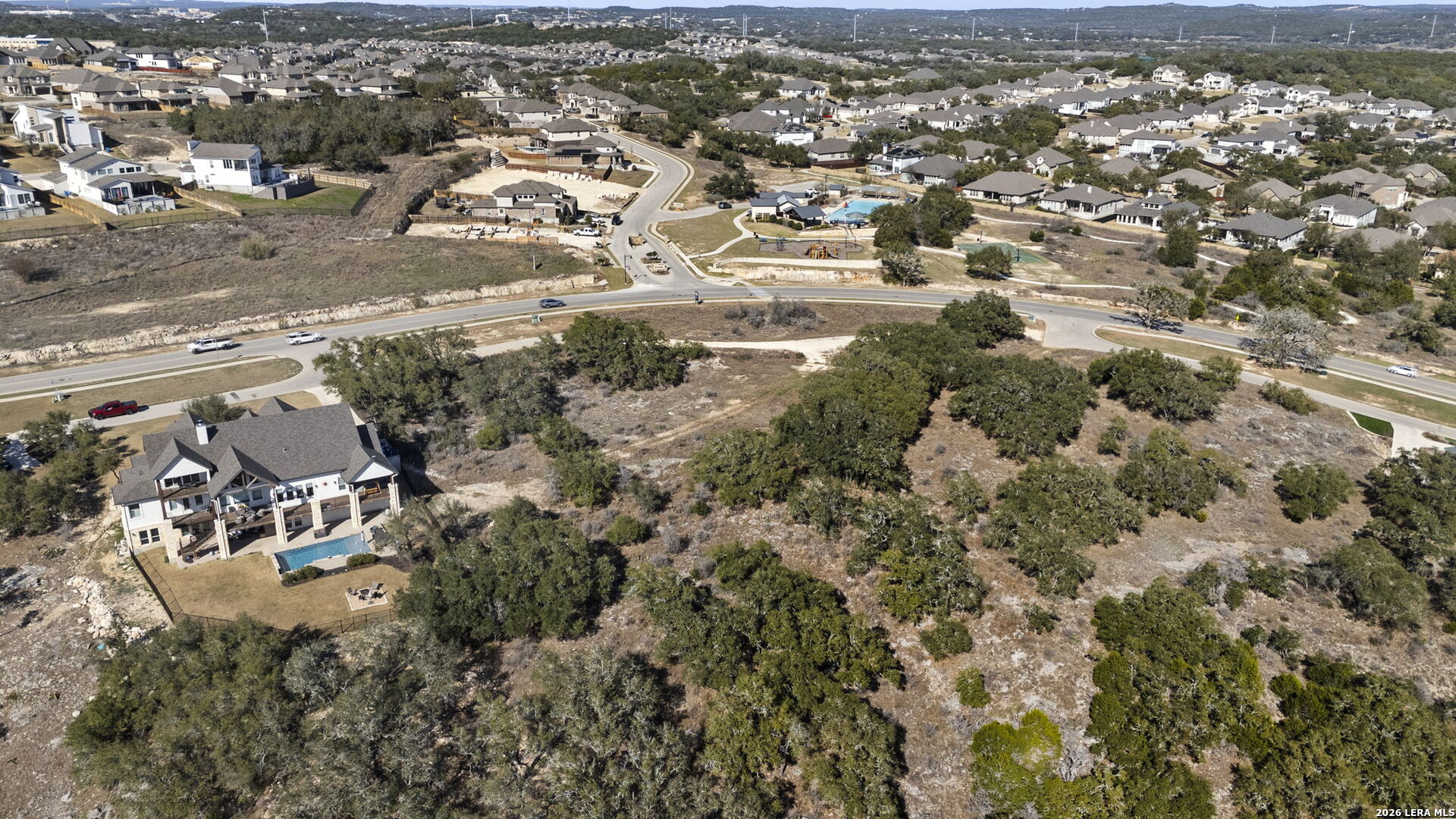 31045 Johnson Way Bulverde, TX 78163 - Photo 4 of 19 an aerial view of residential house with parking space