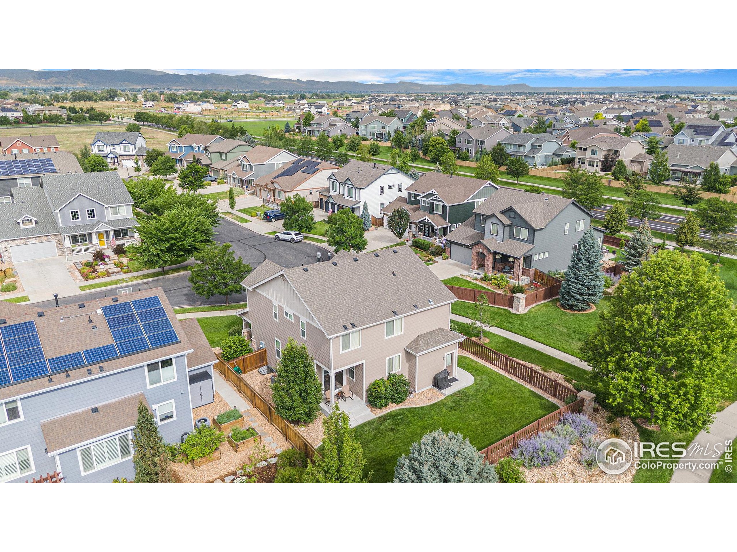 5622 Foxfire Street Timnath, CO 80547 - Photo 30 of 34 an aerial view of multiple house