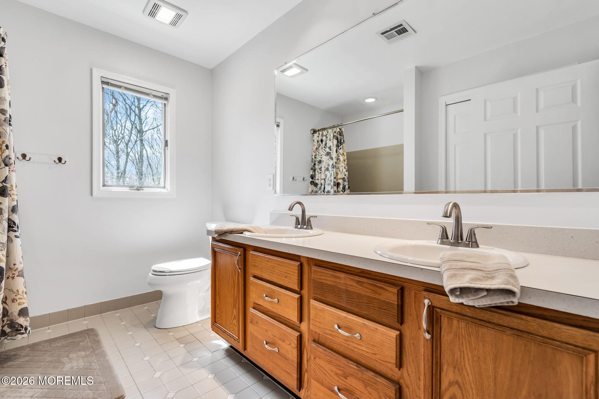 250 Bent Hook Road Toms River, NJ 08755 - Photo 40 of 63 a bathroom with a double vanity sink and a toilet