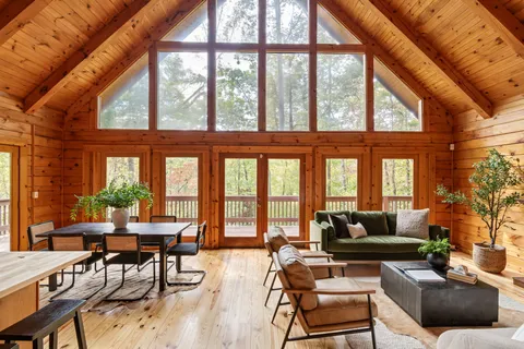 front view of a house with a small yard