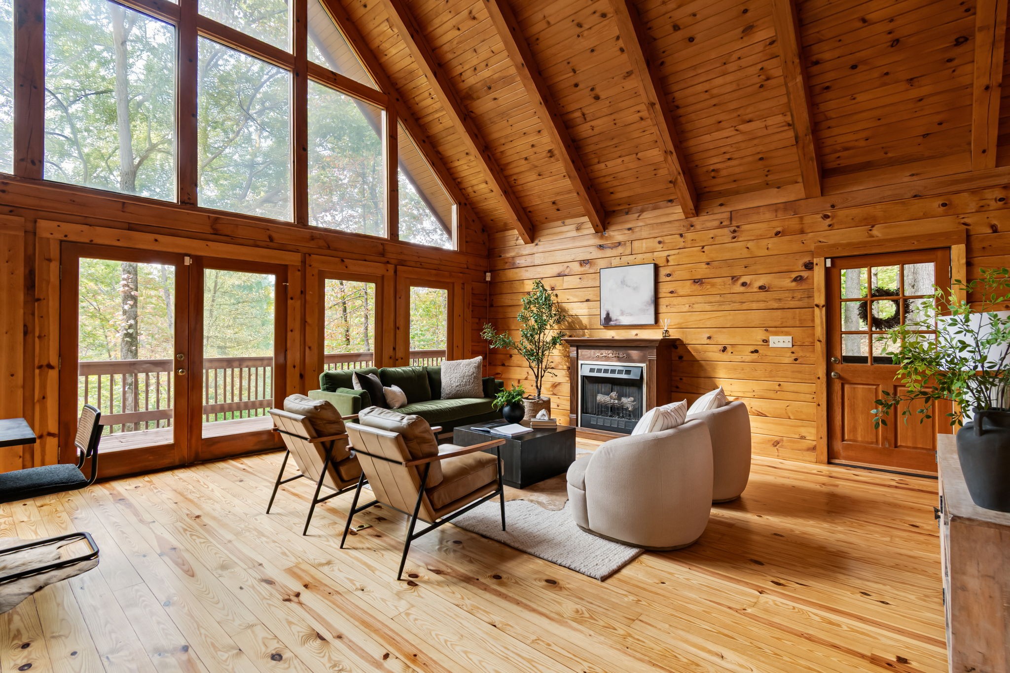 5740 North Lick Creek Road Franklin, TN 37064 - Photo 6 of 100 a living room with fireplace furniture and a large window