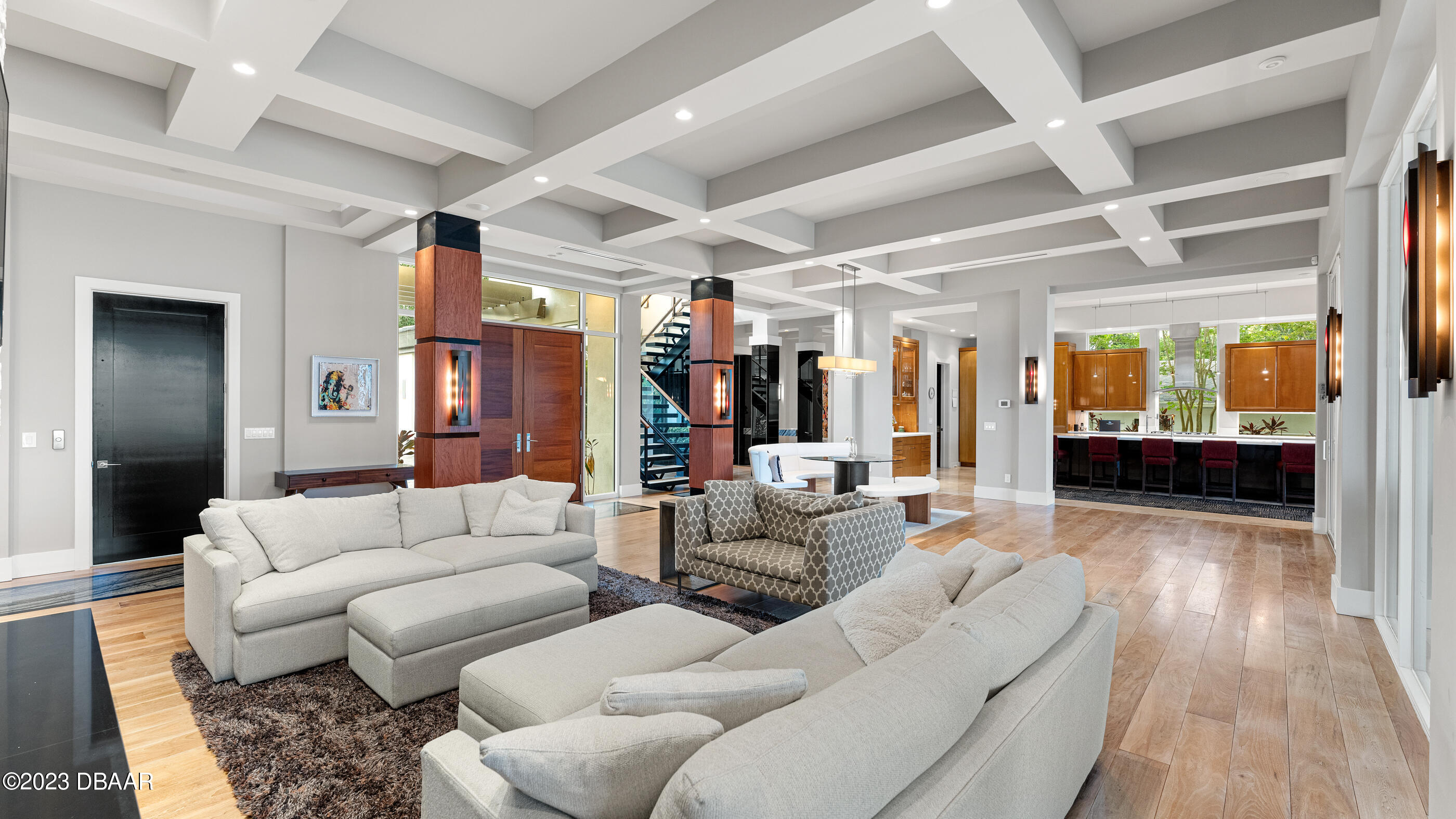437 North Beach Street Ormond Beach, FL 32174 - Photo 21 of 162 a living room with furniture and a large window