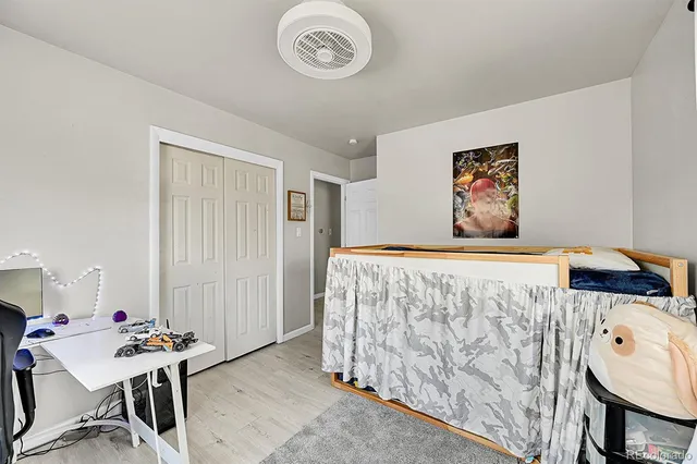 a living room with a couch and a table