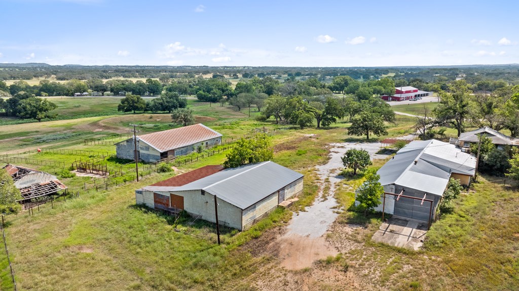 131 Elberta Street Stonewall, TX 78671 - Photo 17 of 71 an aerial view of a house with garden